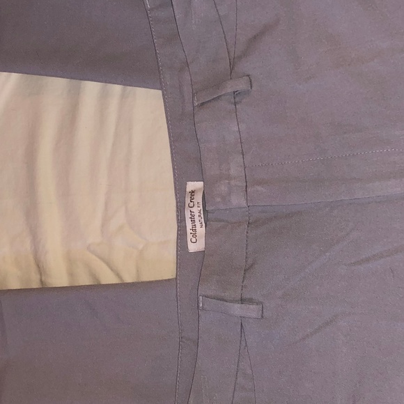 Coldwater Creek Natural Fit Trousers Gray Size 12 - Picture 2 of 3